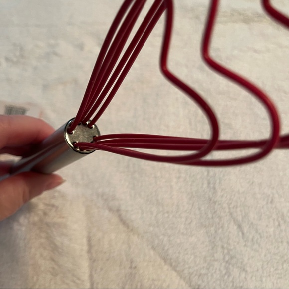 New Heart Shape Flat Egg Whisk 5 Wires Valentines Kitchen Baking Decor Silicone - Picture 4 of 9